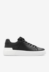 Balmain B-Court Leather Low-Top Sneakers Black CN1VI690 LVTR-EAB