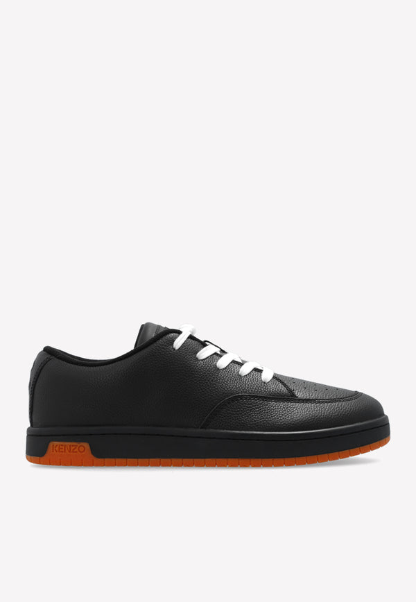 Kenzo Dome Leather Low-Top Sneakers Black FD65SN061 L53-99