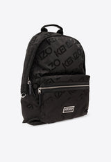 Kenzo Kenzogram Logo Plaque Backpack Black FD65SA503 FW1-99