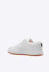 Kenzo Dome Leather Low-Top Sneakers White FD62SN061 L53-02