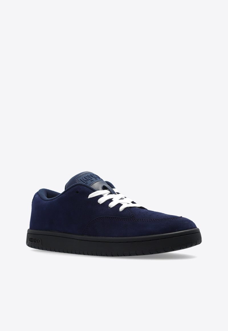 Kenzo Dome Suede Low-Top Sneakers Blue FD65SN061 L56-77
