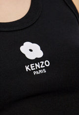 Kenzo Boke Flower 2.0 Embroidered Tank Top Black FE52TO714 4SR-99J