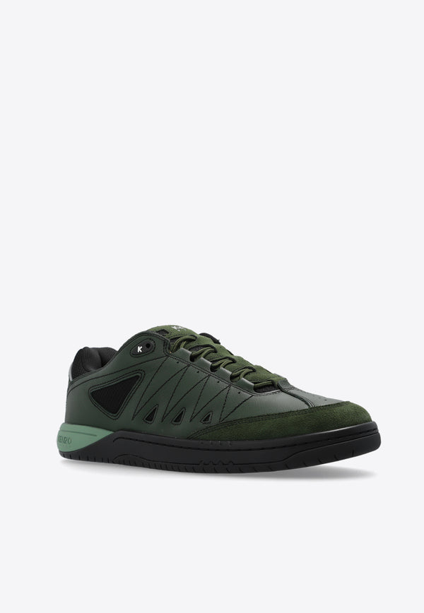 Kenzo PXT Low-Top Leather Sneakers Green FE55SN080 L54-51