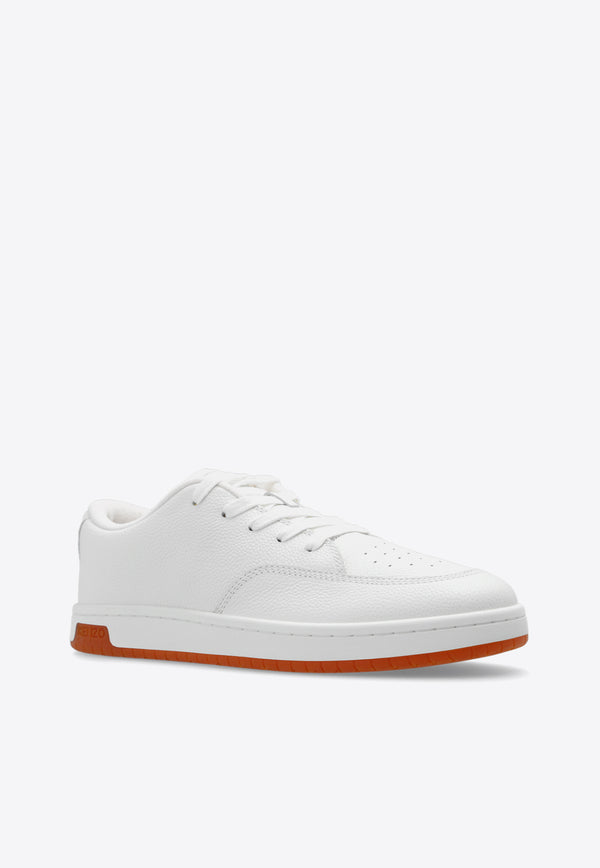 Kenzo Dome Low-Top Leather Sneakers White FD65SN061 L53-02