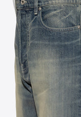 Kenzo Asagao Straight-Leg Faded Jeans Blue FE55DP331 6I7-DY