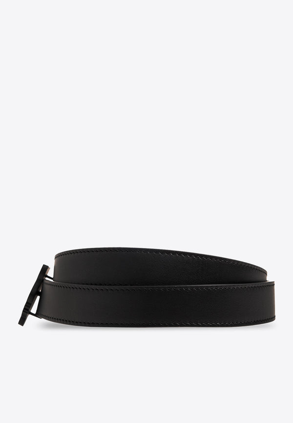 Kenzo Reversible Leather Buckled Belt Black FE58CE038 L25-MU