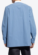 Loewe Striped Long-Sleeved Shirt Blue H526Y05X26 0-STONE BLUE