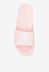 Kenzo Boke Flower 2.0 Rubber Pool Slides Pink FE52MU110 P51-34