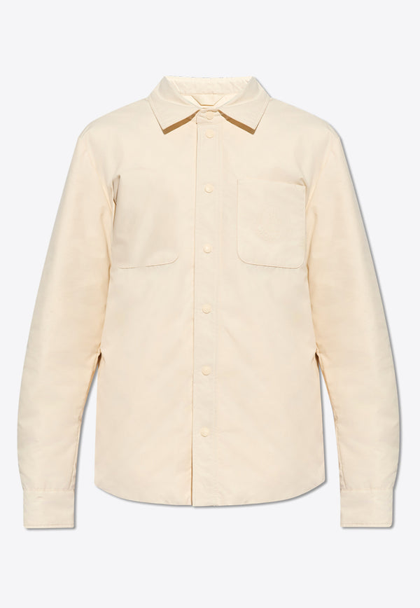 Moncler Galinhas Padded Shirt Jacket Cream J10911G00009 597CT-038