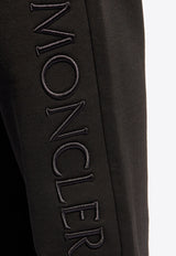 Moncler Logo Embroidered Track Pants Black J10918H00002 89ADW-999