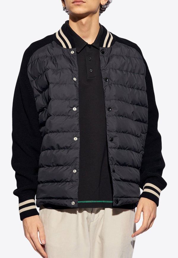 Moncler Padded Paneled Cardigan Black J10919B00011 M1367-999