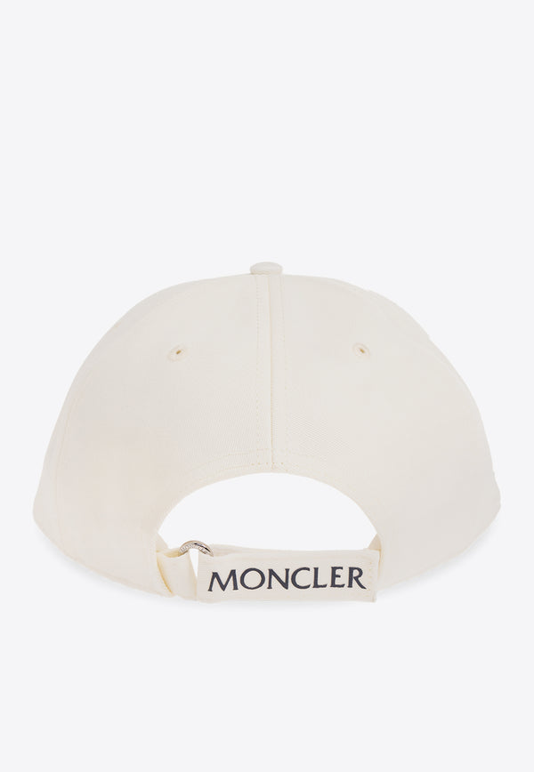 Moncler Logo Patch Baseball Cap White J10913B00002 0U162-034