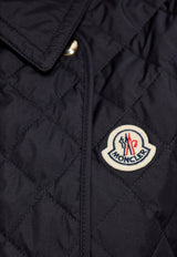 Moncler Alcione Padded Quilted Long Vest Navy J10931A00056 54A81-778