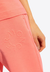 Moncler Embossed Logo Track Pants Pink J10938H00005 809KR-416