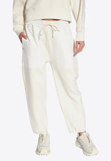 Moncler Paneled Tapered Track Pants Cream J10939L00005 M1367-032