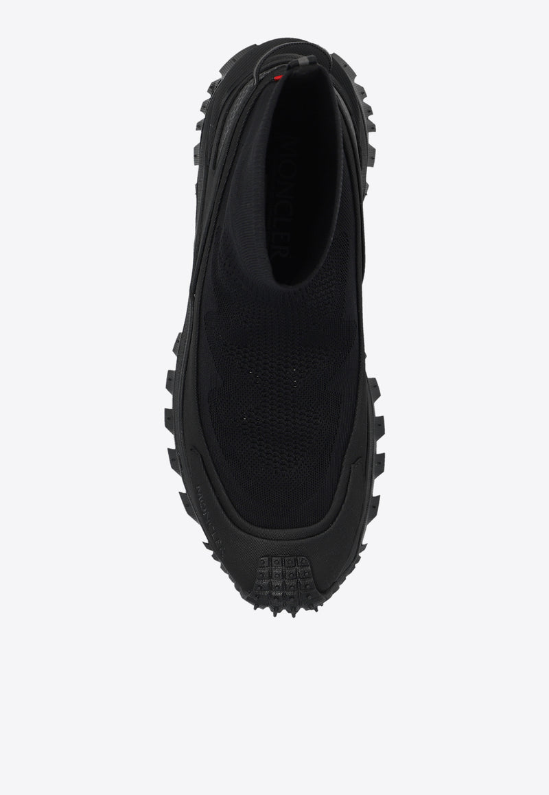 Moncler Trailgrip Stretch Knit High-Top Sneakers Black J109A4M00040 M3809-999