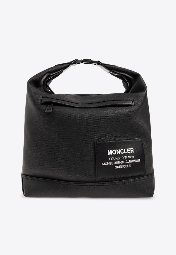 Moncler Nakoa Logo Patch Top Handle Bag Black J109A5D00001 M3817-999