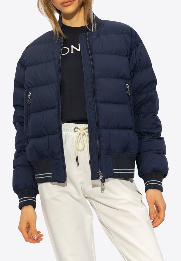 Moncler Argo Padded Bomber Jacket Navy J10931A00077 596TM-774