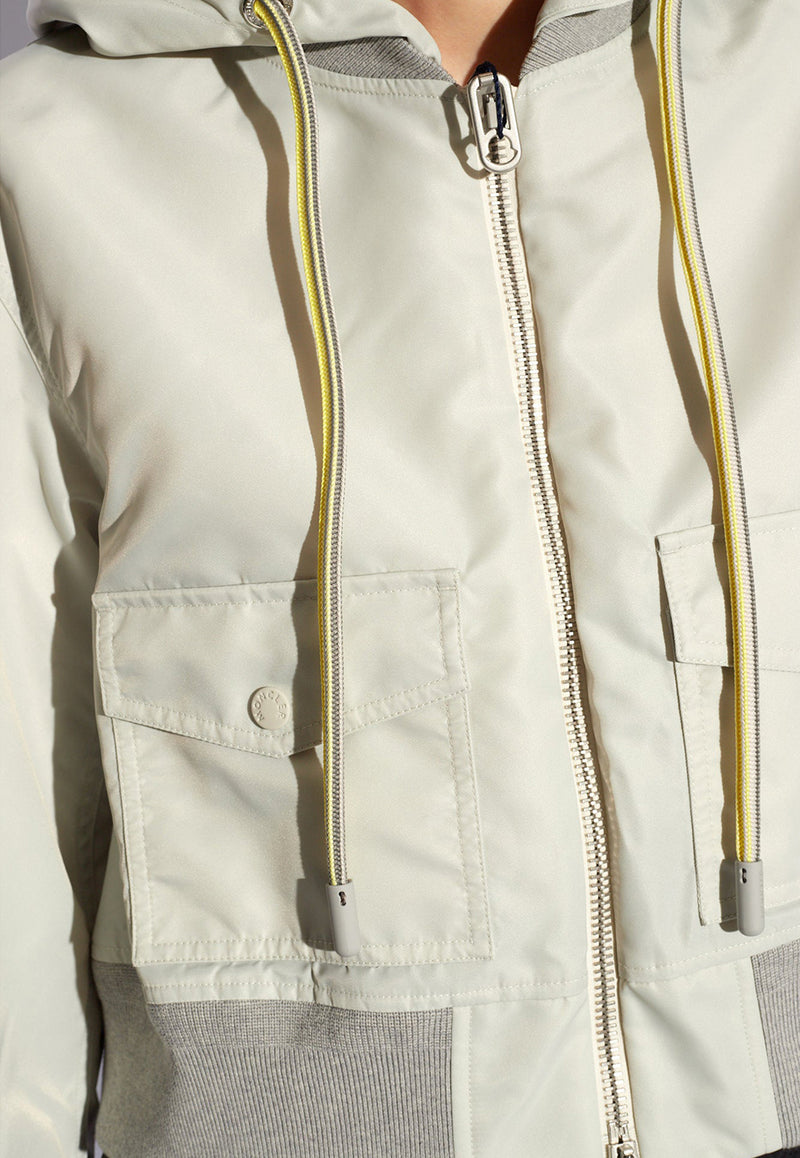 Moncler Briseo Zip-Up Cropped Jacket Gray J10931A00034 597JW-91Y