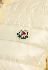 Moncler Logo Patch Quilted Vest Cream J10931A10200 53048-034