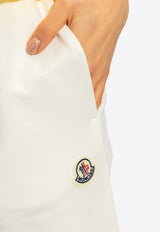 Moncler Logo Patch Track Pants White J10938H00020 89A1K-034