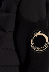 Moncler Padded Panels Knitted Cardigan Black J10939B00011 M1367-999