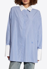 Loewe Striped Long-Sleeved Shirt Blue S359Y05XBN 0-BLUE WHITE
