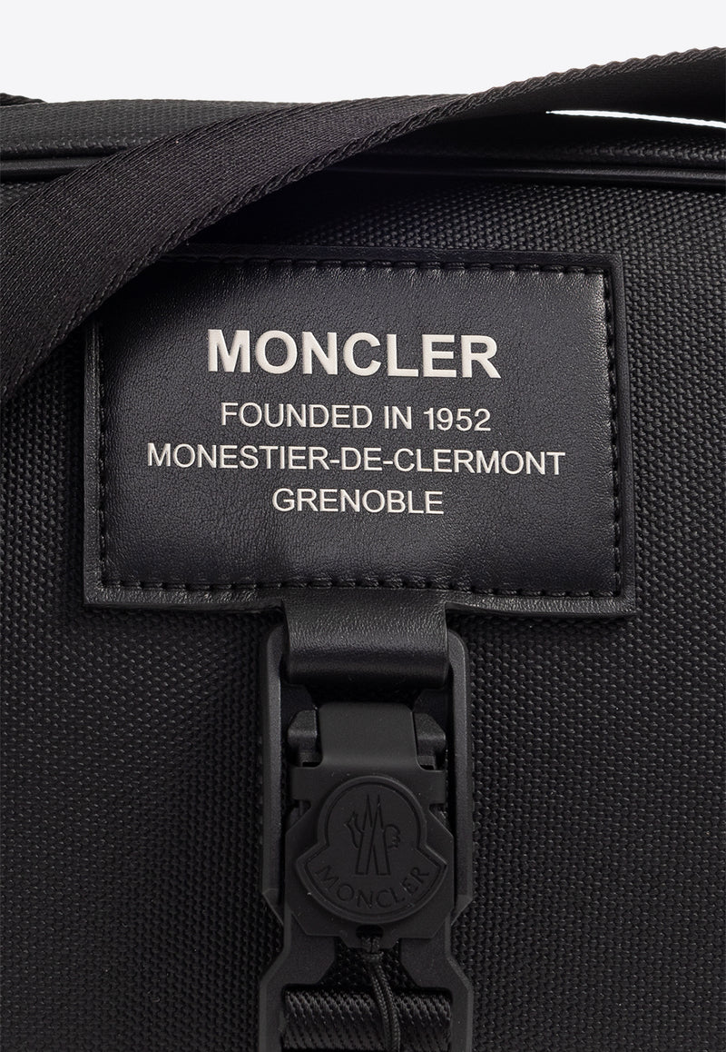Moncler Naoka Logo Patch Messenger Bag Black J109A5L00001 M3817-999