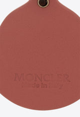 Moncler Logo Appliqué Leather Keyring Pink J109B6F00002 M2489-559