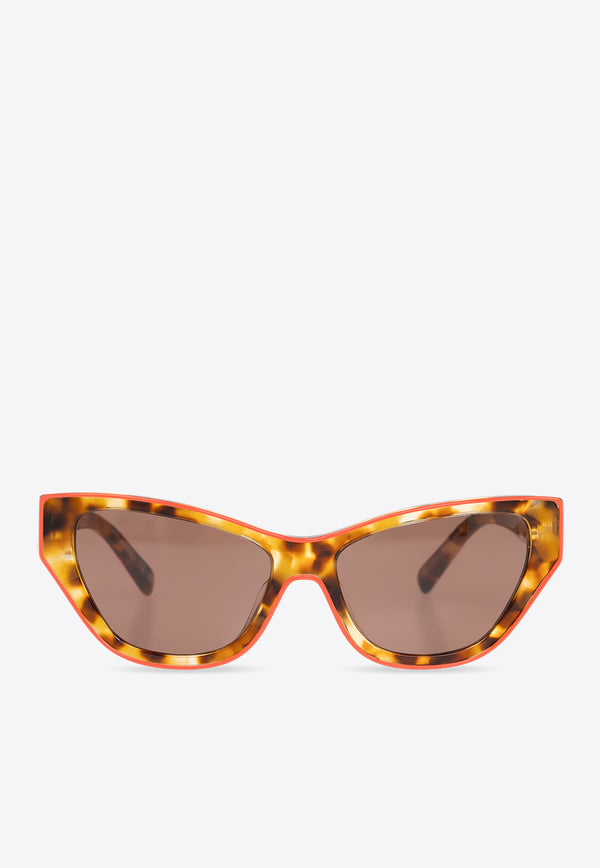 Tory Burch Double T Logo Cat-Eye Sunglasses Brown 0TY7206U 0-200073