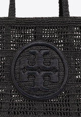Tory Burch Large Ella Crochet Tote Bag Black 151277 0-001