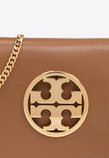 Tory Burch Small Reva Leather Shoulder Bag  Brown 152250 0-202