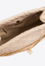 Tory Burch Fleming Soft Leather Shoulder Bag Cream 154572 0-122