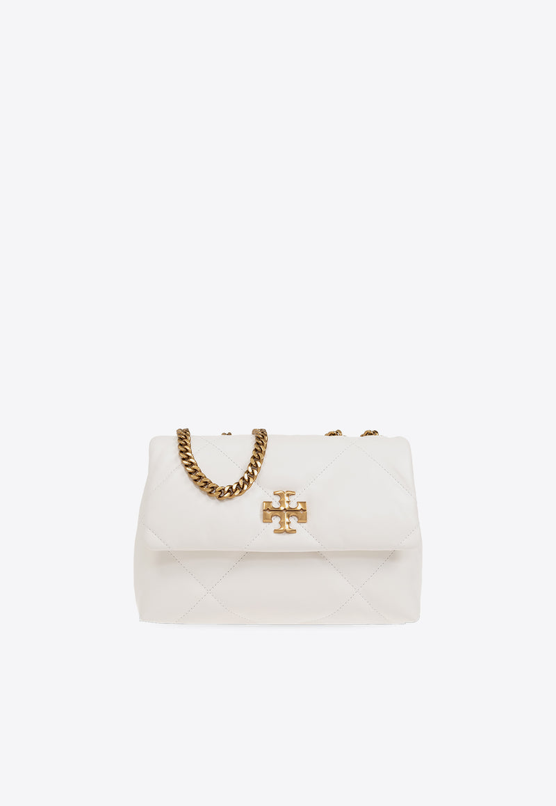 Tory Burch Small Kira Diamond Leather Shoulder Bag White 154706 0-100
