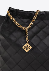 Tory Burch Fleming Soft Leather Shoulder Bag Black 154572 0-001