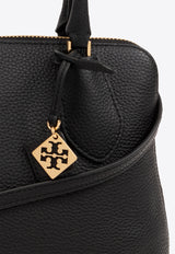 Tory Burch Mini Swing Grained Leather Shoulder Bag Black 155619 0-001