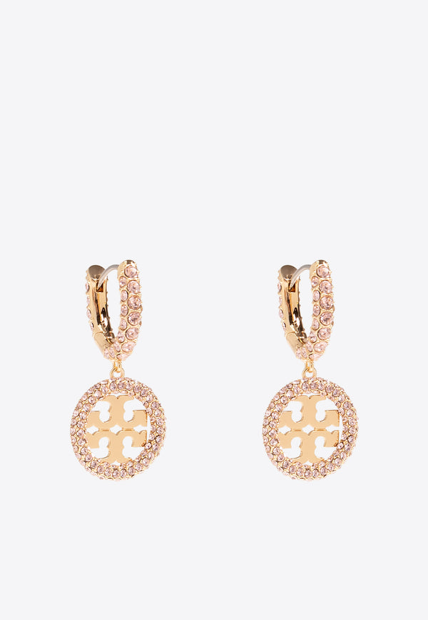 Tory Burch Miller Crystal Embellished Earrings Gold 157229 0-500
