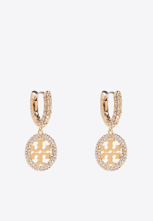 Tory Burch Miller Crystal-Embellished Earrings Gold 157229 0-783