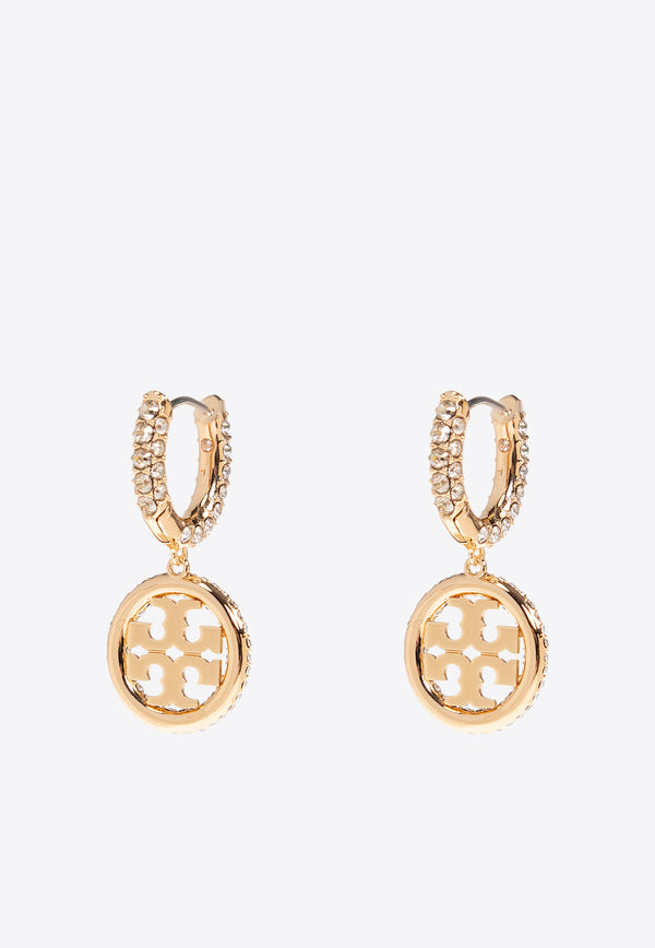 Tory Burch Miller Crystal-Embellished Earrings Gold 157229 0-783
