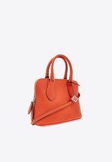 Tory Burch Mini Swing Grained Leather Shoulder Bag Orange 155619 0-601