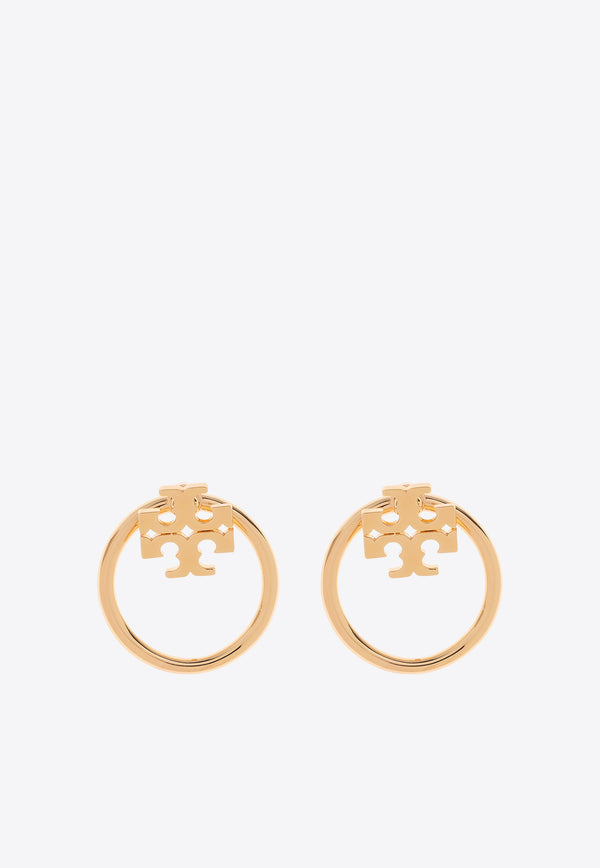 Tory Burch Miller Double T Hoop Earrings Gold 157228 0-720