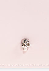 Alexander McQueen Skull Calf Leather Chain Clutch Pink 632031 1AAPE-9813