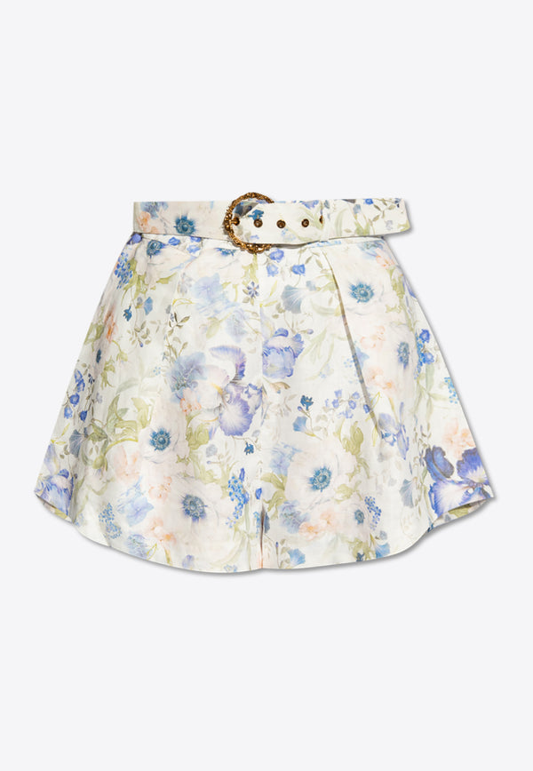 Zimmermann Floral Shorts - Multicolour Multicolour 3826AS241 0-BLUGRPR