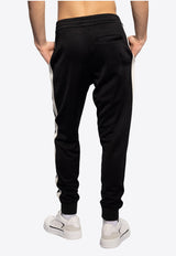 Alexander McQueen Logo Embroidered Track Pants Black 781898 QXAAH-4100