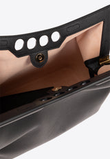 Alexander McQueen The Peak Calf Leather Shoulder Bag Black 782495 1MCBC-1000