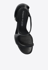 Alexander McQueen Harness 90 Leather Sandals Black 789436 WIFD1-1037