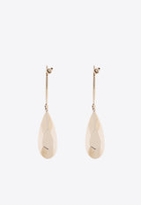 Alexander McQueen Jeweled Stick Crystal Drop Earrings Silver 791190 J180E-1218