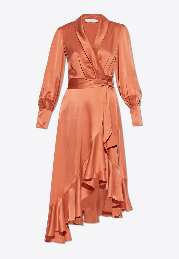 Zimmermann Silk Dress - Orange Orange 8066DRS24 0-PAY