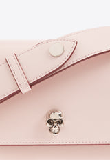 Alexander McQueen Skull Embellished Calf Leather Shoulder Bag Pink 757626 1BLCM-9813