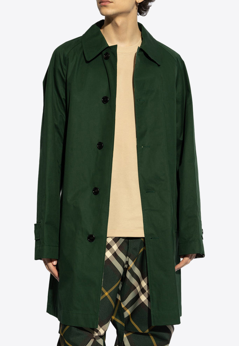 Burberry Reversible Single-Breasted Long Coat Green 8080655 B8636-IVY